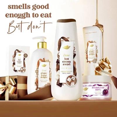 Dove Beauty limited edition holiday treat body wash-hot cocoa RL L-20 floz Body Care Chocolate Moisture Moisturizer Scent Winter Comfort Moisturize Moisturize Hydrating Moisturize Moisturize