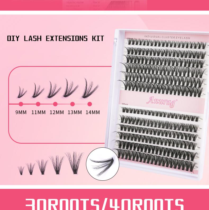 Individual Eyelash Kit, Includes Eyelash Bonding & Sealant, Eyelash Remover, Eyelash Applicator, Eyelash Bundle 240pcs, D Curl DIY Eyelash Extensions, Eyelash Curl, Ultra Thin & Soft, Self-Application at Home dragonlashes Makeup Pack Tweezer Cosmetic