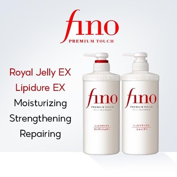 Fino Premium Touch Hair Shampoo + Conditioner for Soft and Smooth Hair