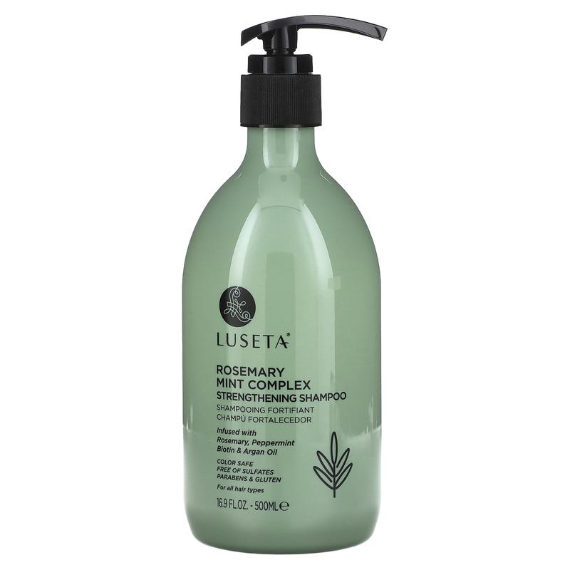 Luseta Beauty Rosemary Mint Complex, Strengthening Shampoo, For All Hair Types, 16.9 fl oz (500 ml)