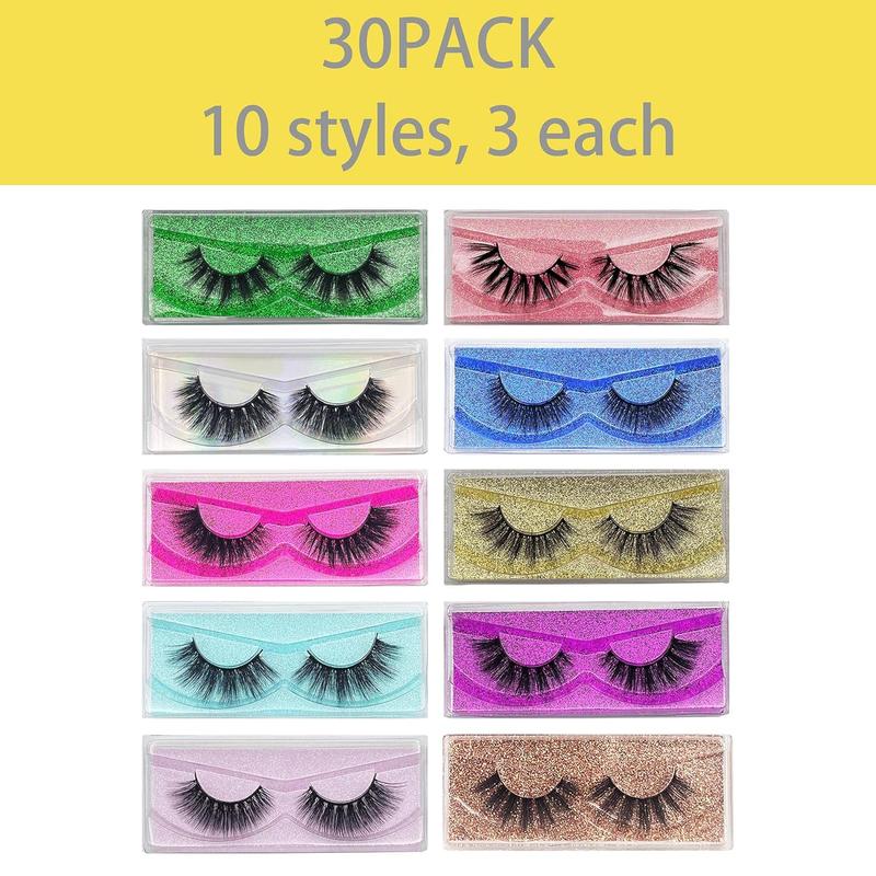 Formi False Eyelashes, 12-20mm 5D Fake Mink lashes Fuffy Natural Volume eye Lashes individual package Faux Mink EyeLashes