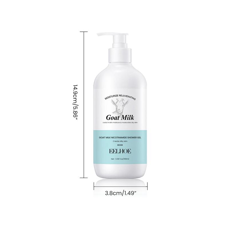 Goat milk niacinamide body wash, deep cleaning, exfoliating, moisturizing whitening body wash Body Care Coconut