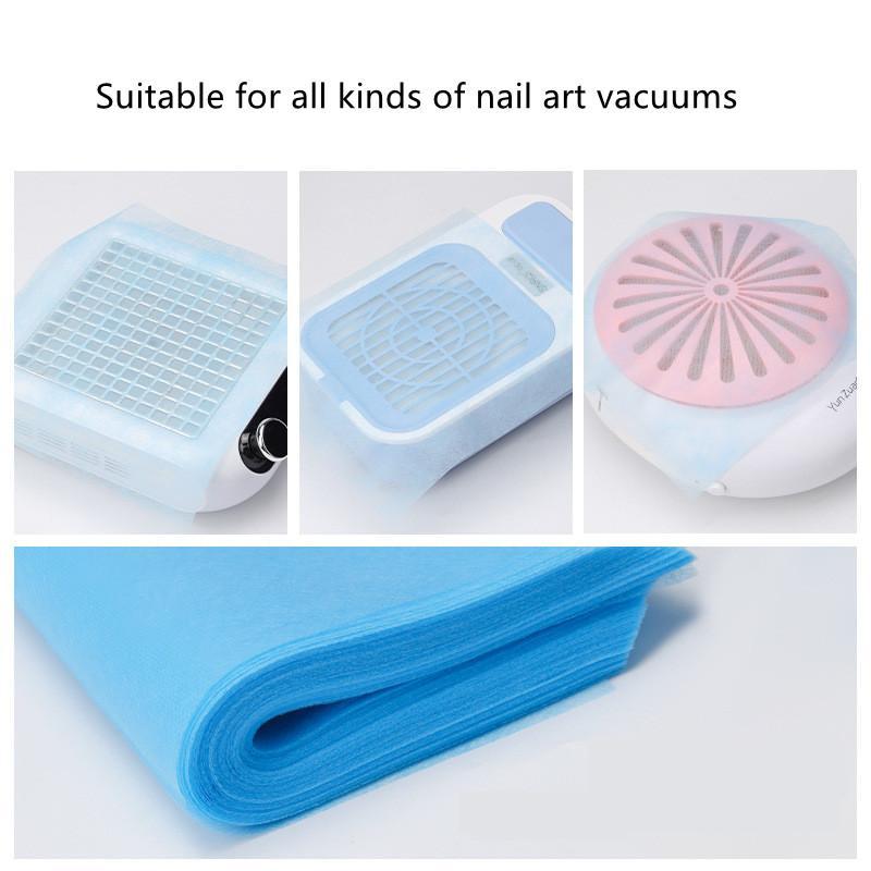 Nail Art Dust Collector Filter Paper, 100pcs Manicure Machine Accessories, Dustproof Replace Nail Art Vacuum Cleaner Filter Paper