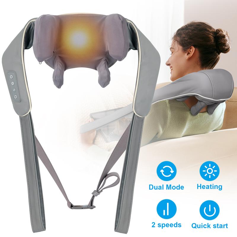 Purehealth electric neck massager 5D kneading and finger pressure massage for relieving neck and shoulder pain, holiday gift, Christmas gift