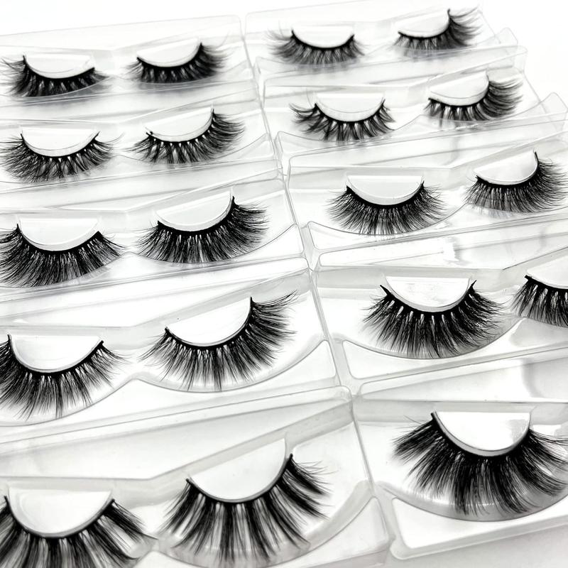 Formi False Eyelashes, 12-20mm 5D Fake Mink lashes Fuffy Natural Volume eye Lashes individual package Faux Mink EyeLashes