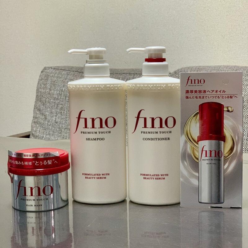 Fino Premium Touch Hair Shampoo + Conditioner for Soft and Smooth Hair