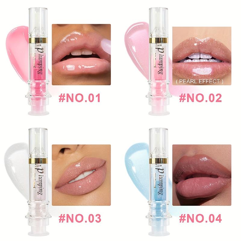 6Pcs Hydrating Lip Oil Set,Fruity Color Changing Lip Glaze Plumping Lip Glow Oil Transparent Moisturizing Tinted Lip Balm Long Lasting Nourishing Repairing for Dry Lip