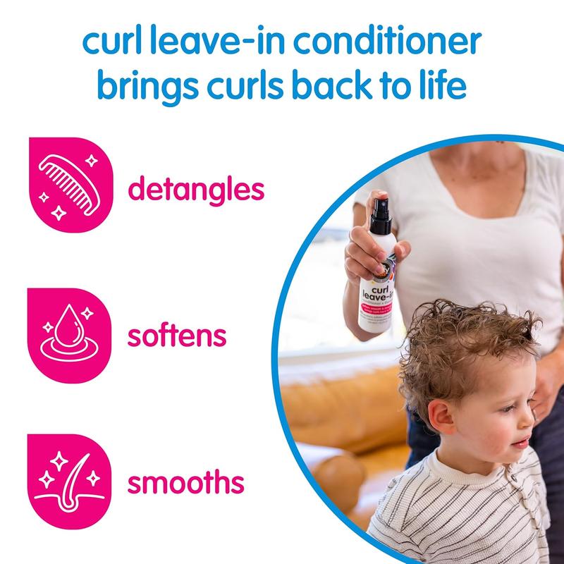 So Cozy Curl Leave in Conditioner Spray - Kids Hair Detangler Spray & Leave-In Conditioner for Curly Hair Paraben-Free & Detangler Spray for Kids Tangle-Free Curls, 5.2 Fl Oz, Packaging May Vary SoCozy