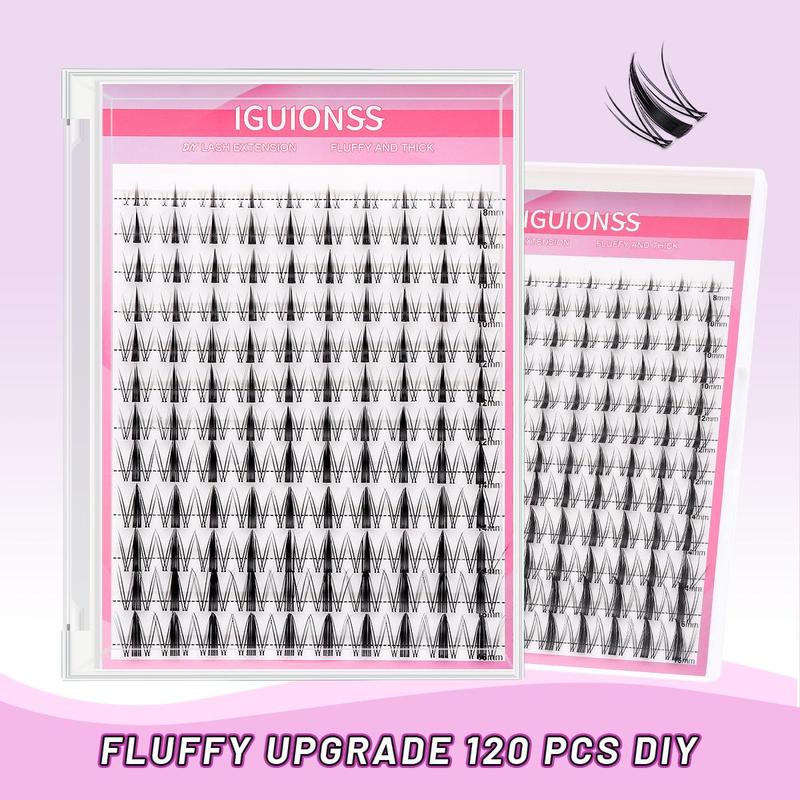 Mixed Length Individual False Eyelashes, C Curl Wispy Fake Eyelashes for Eyelash Extensions, Self Grafting Eye Makeup Enhancement Tool for Women & Girls, Christmas Gift