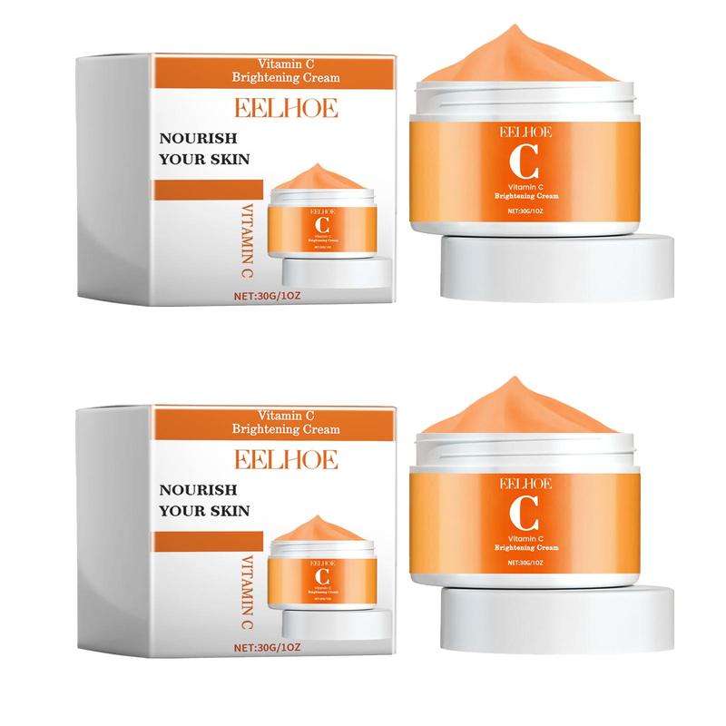 Vitamin C Moisturizing Face Cream, 1 Count 2 Counts Brightening & Firming Facial Lotion, Smoothes Wrinkles, Beauty & Personal Care Product for Women