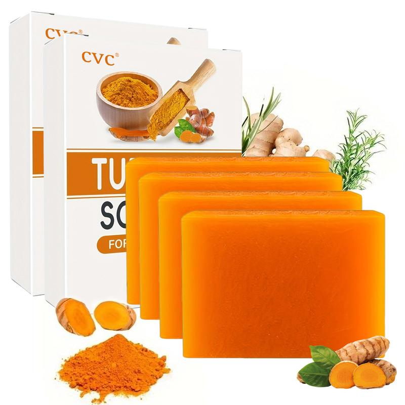 CVC Handmade Turmeric Soap Bar for Face & Body – Clears Acne, Fades Dark Spots, Smooths Skin (5 oz)