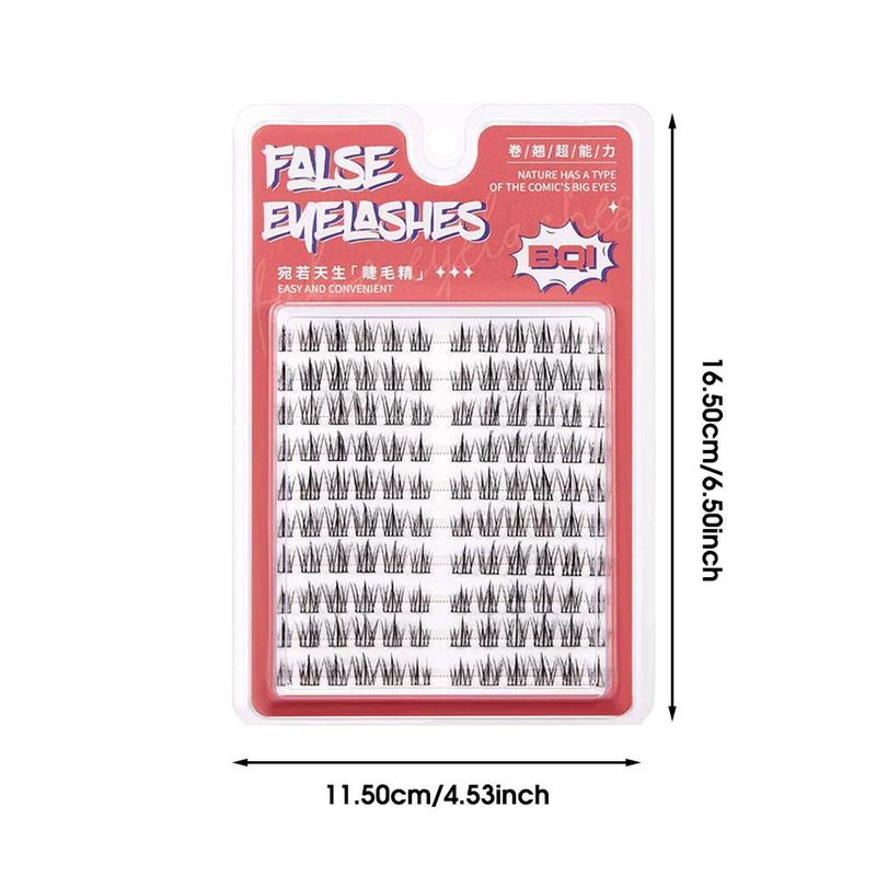 C Curl   Individual False Eyelashes, 1 Set Natural Look Eyelash Extensions, Self Grafting Eyelash Clusters, False Eyelashes Clusters