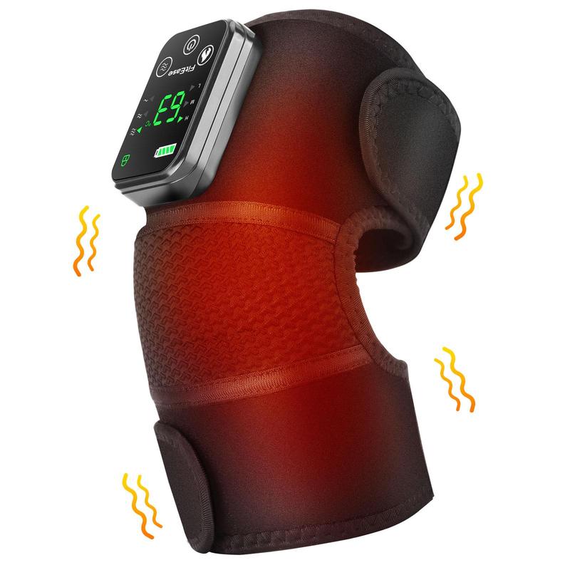 Heating Knee Massager, Knee Shoulder Elbow 3-in-1 Heating Vibration Massagers, Body Care Wireless Hot Compress Massager for Muscle, Birthday Gifts, Gift For Halloween & Christmas & Fall Comfort Adjustable