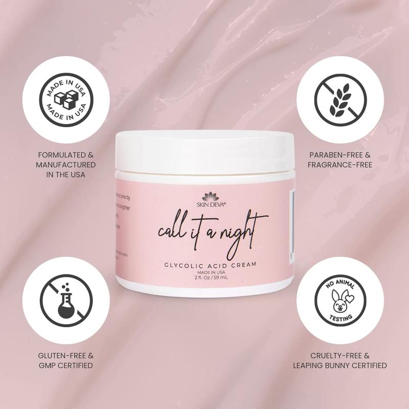 Glycolic Acid Night Cream | All Skin Types Moisturizers Skincare Comfort Skin Repair