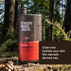 Every Man Jack Body Wash and Shower Gel Cedarwood 16.9 fl oz Gel