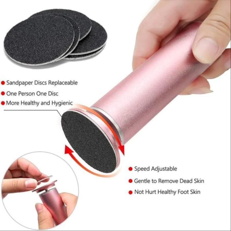 Electric Foot File, 1 Set Portable Foot Callus Remover, Foot File Tool with Speed Controller, Professional Pedicure Tool for Men and Women