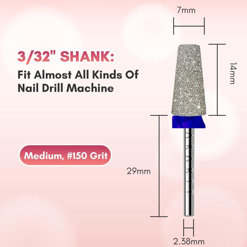 Makartt Tapered Carbide Diamond Nail Drill Bits Manicure Nail Care