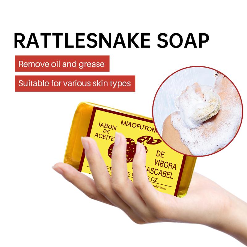 Snake oil soap - soothes dry and sensitive skin, gentle, relieves itching, brightens the skin, suitable for both men and women, making the skin more delicate