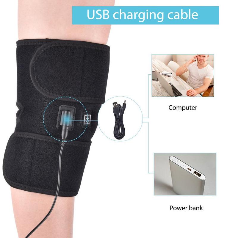 USB Plug Heated Knee Pads, 2 Counts set 3 Adjustment Electric Heating Warm Knee Pads, Personal Care Appliances for Home and Travel, Christmas Gift