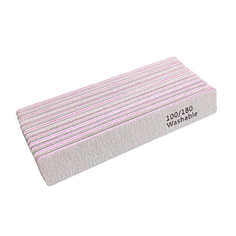 Nail Files 12 Pack Professional Reusable for Home Salon Gifts Manicure