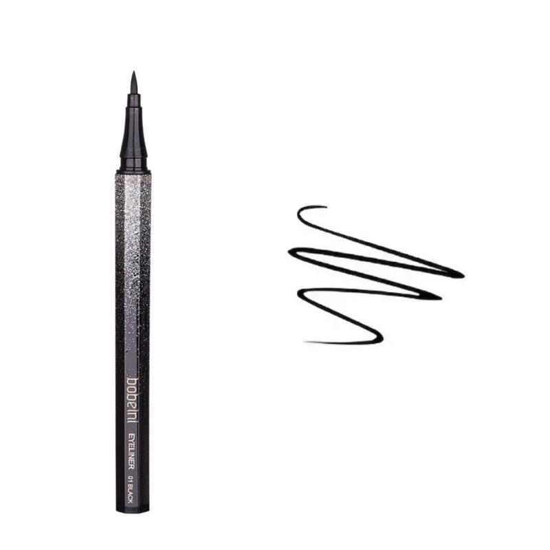 Long Lasting Eyeliner Pencil, Waterproof Liquid Eyeliner, Sweat Proof Fine Tip Eyeliner Pens, Quick Drying Eyeliner Pen with Precise Flexible Tip & Comfortable Grip