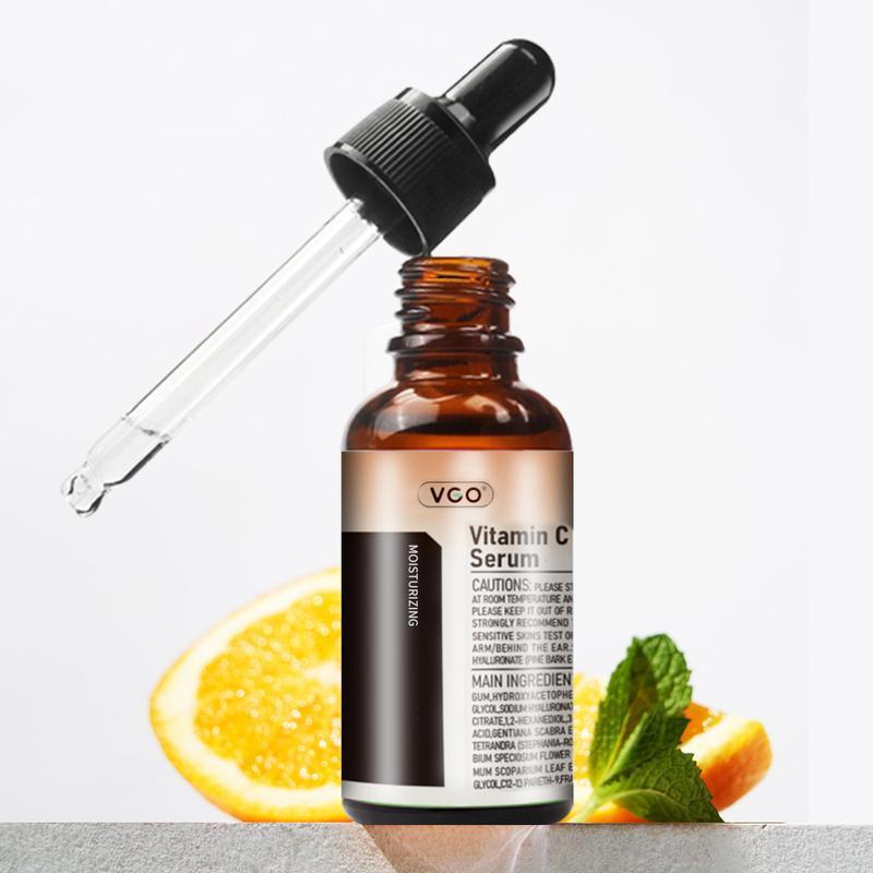 VGO Vitamin C Facial Serum Essence, 30ml Comfort Skincare Face Serum, Gentle Serum Vitamina E Cream- Cleanser-B3 Serum Essence 60ml Cleansing Hydrate Moisturizer Moisturize Moisture Skin Repair Hydrating Vitamin E