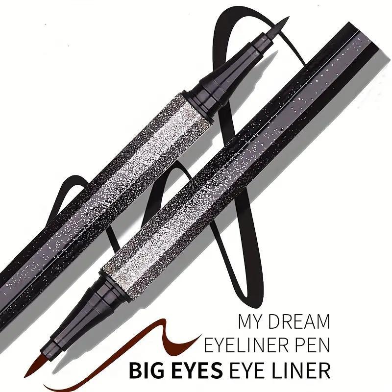 Long Lasting Eyeliner Pencil, Waterproof Liquid Eyeliner, Sweat Proof Fine Tip Eyeliner Pens, Quick Drying Eyeliner Pen with Precise Flexible Tip & Comfortable Grip