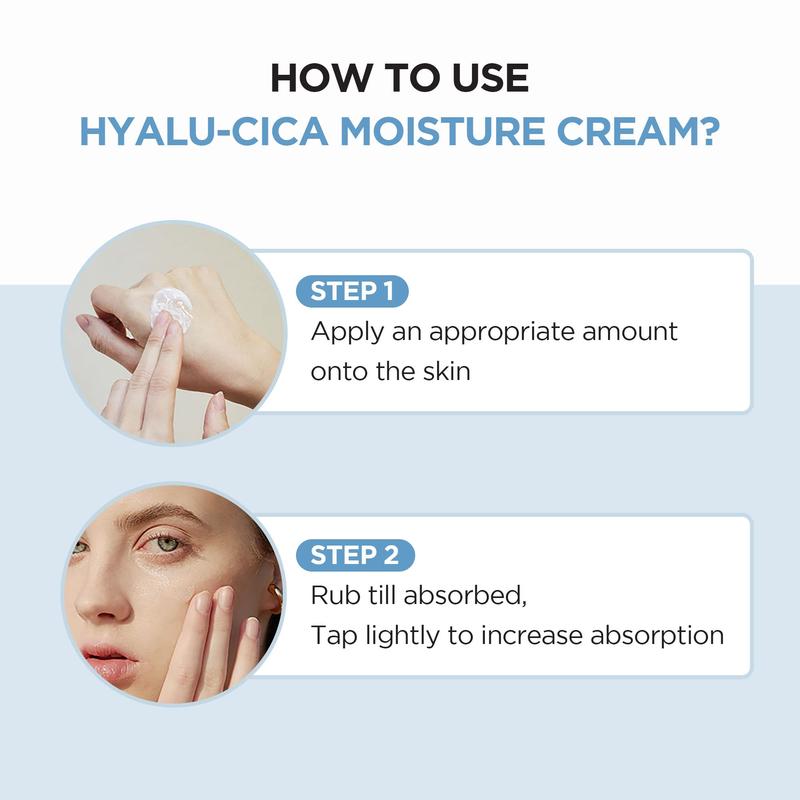 SKIN1004 Madagascar Centella Hyalu-Cica Moisture Cream 2.53 fl.oz, 75ml Hyaluronic Hydrating Moisturizer Skincare