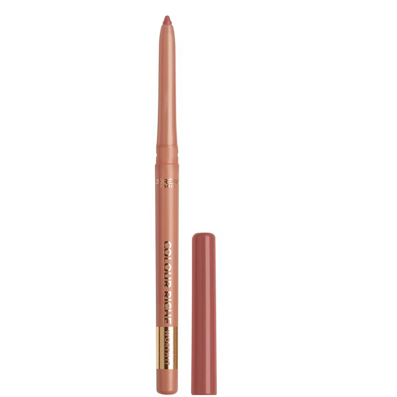 L'Oreal Paris Colour Riche Lip Liner Pencil, Creamy Lip Liner with Omega 3 and Vitamin E