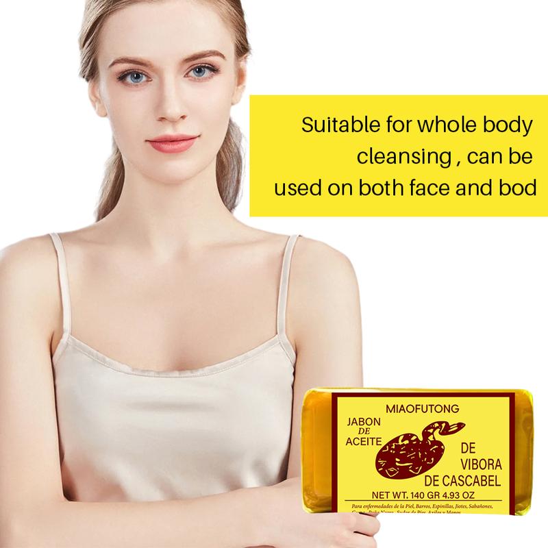 Snake oil soap - soothes dry and sensitive skin, gentle, relieves itching, brightens the skin, suitable for both men and women, making the skin more delicate