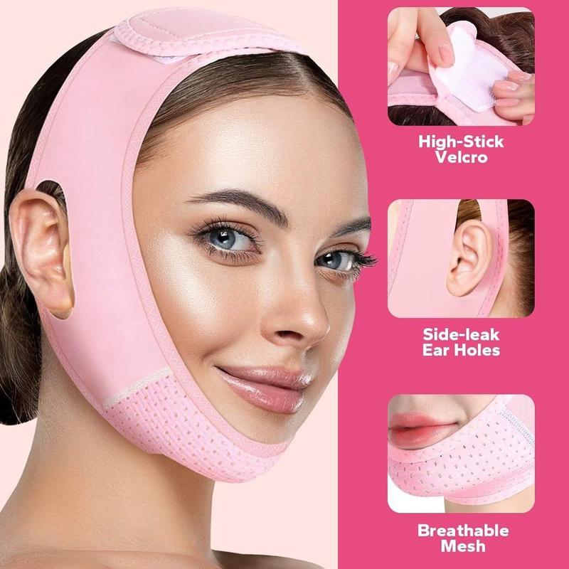 Breathable Face Lifting Band, Comfort Chin & Face Wrapping Bandage Cover, Face Tightening Band for Women Girls, Professional Skincare Tools