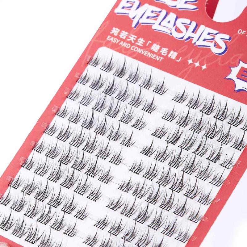 C Curl   Individual False Eyelashes, 1 Set Natural Look Eyelash Extensions, Self Grafting Eyelash Clusters, False Eyelashes Clusters