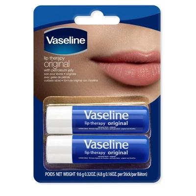 Vaseline Original Lip Therapy Stick - 2pk 0.16oz each Balm Lip Balm