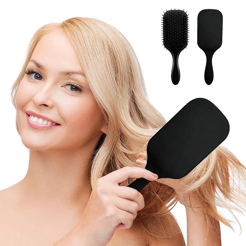 Hair Brush Set, 4 Counts set Detangling Brush and Hair Comb Set for Men and Women, Heatless Styling Tools for Long Thick Thin Curly Natural Hair