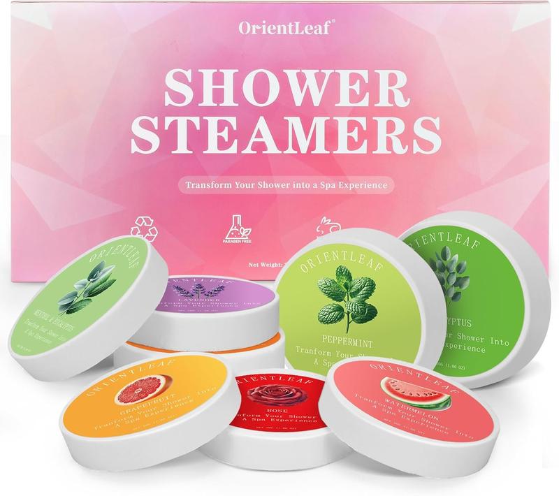 Shower Steamers Aromatherapy, Self Care Birthday Gifts for Women, 8 Pack Stocking Stuffers Christmas Gifts for Mom Men Teen Girls Adults, Valentine's Day Gifts for Her Stress Relief Shower Bombs