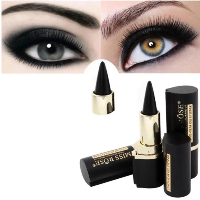 Natural Black Eyeliner cream WaterproofLong-lasting Quick Dry Eye Liner Pen MakeupTools Eyeliner Pencil Cosmetics Lipliner