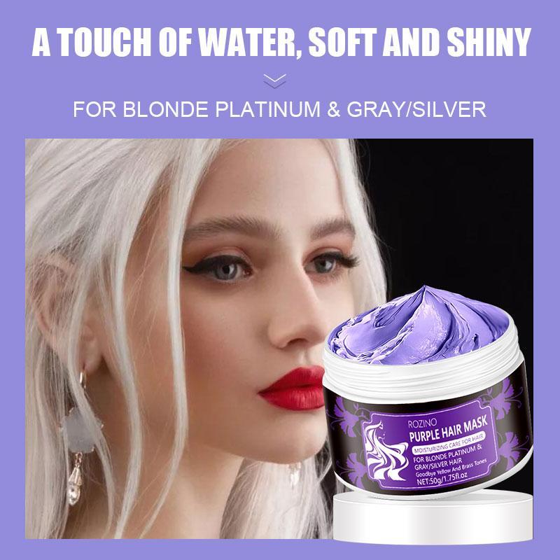 Purple Hair Mask, 1 Box Deep Moisturizing Hair Mask, Revitalizes Hair, Suitable for Damaged Hair