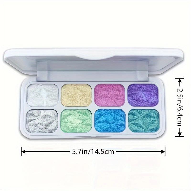 Glitter Eyeshadow Palette, 1 Box Shimmering Eye Shadow Makeup Palette, High Pigmented Blendable Eyeshadow Powder, Long Lasting Shimmering Eye Shadow Makeup Products for All Styles and Occasions