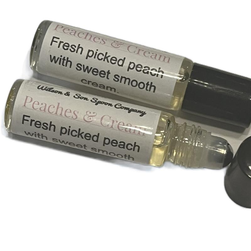 Peaches and Cream Roll-On Body Oil by Small Business in Kansas City