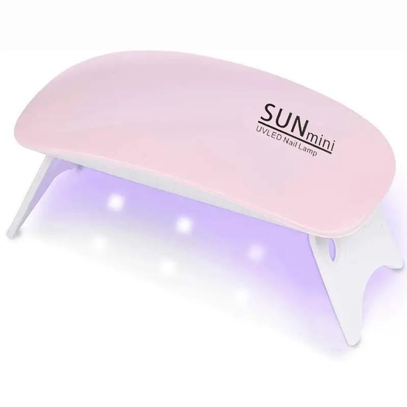 Portable Mini UV LED Nail Lamp, Mouse Shaped Pocket Size Nail Dryer with USB Cable, Nail Art Tool for Home & Travel