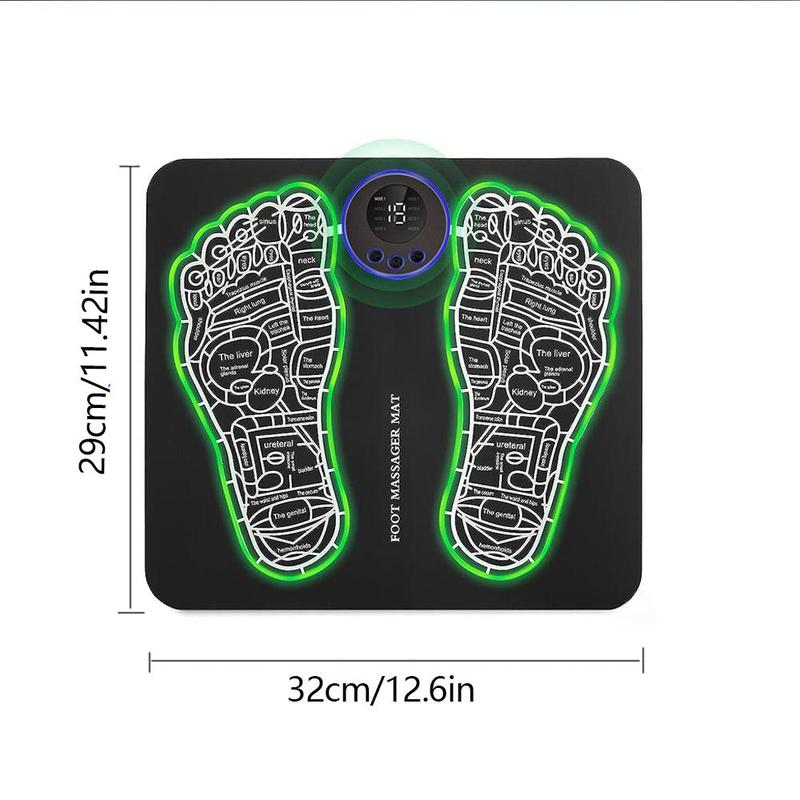 Foot Massager, 8 Modes 19 Gear Foot Relaxation Pad with Remote Control, Electric Foot Massage Machine for Home & Office