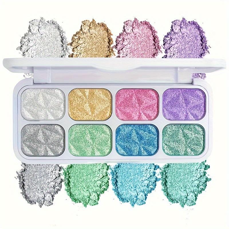 Glitter Eyeshadow Palette, 1 Box Shimmering Eye Shadow Makeup Palette, High Pigmented Blendable Eyeshadow Powder, Long Lasting Shimmering Eye Shadow Makeup Products for All Styles and Occasions