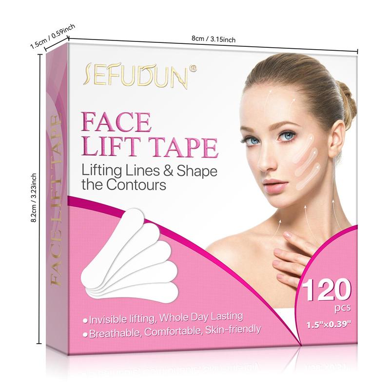 Invisible Facial Lift Patch, 120pcs box Face Firming Tape, Facial Skin Lifting Sticker, Facial Skin Care Tool for Women, Christmas Gift