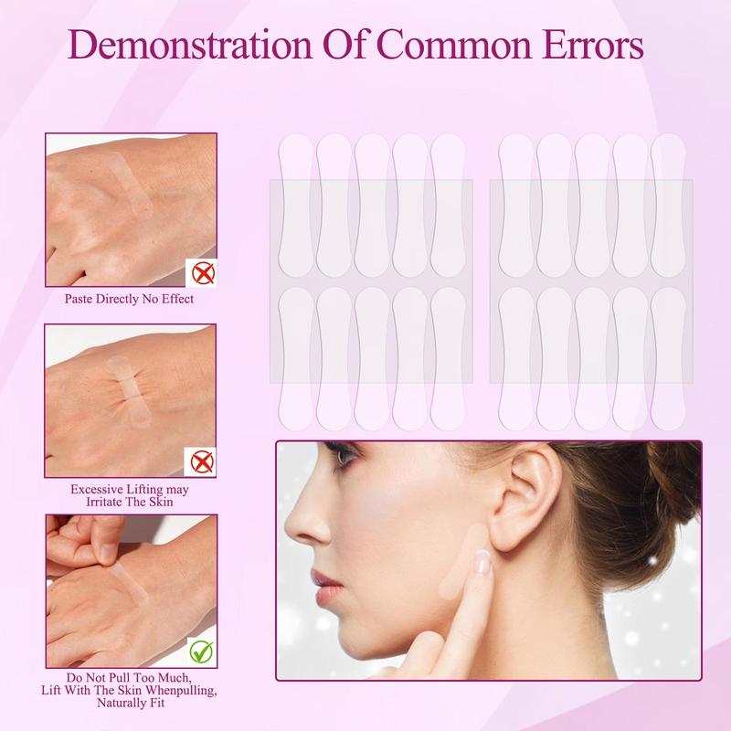 Invisible Facial Lift Patch, 120pcs box Face Firming Tape, Facial Skin Lifting Sticker, Facial Skin Care Tool for Women, Christmas Gift