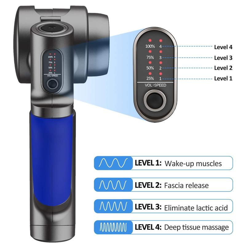 Deep Tissue Massage Gun for Athlete with Adjustable Arm