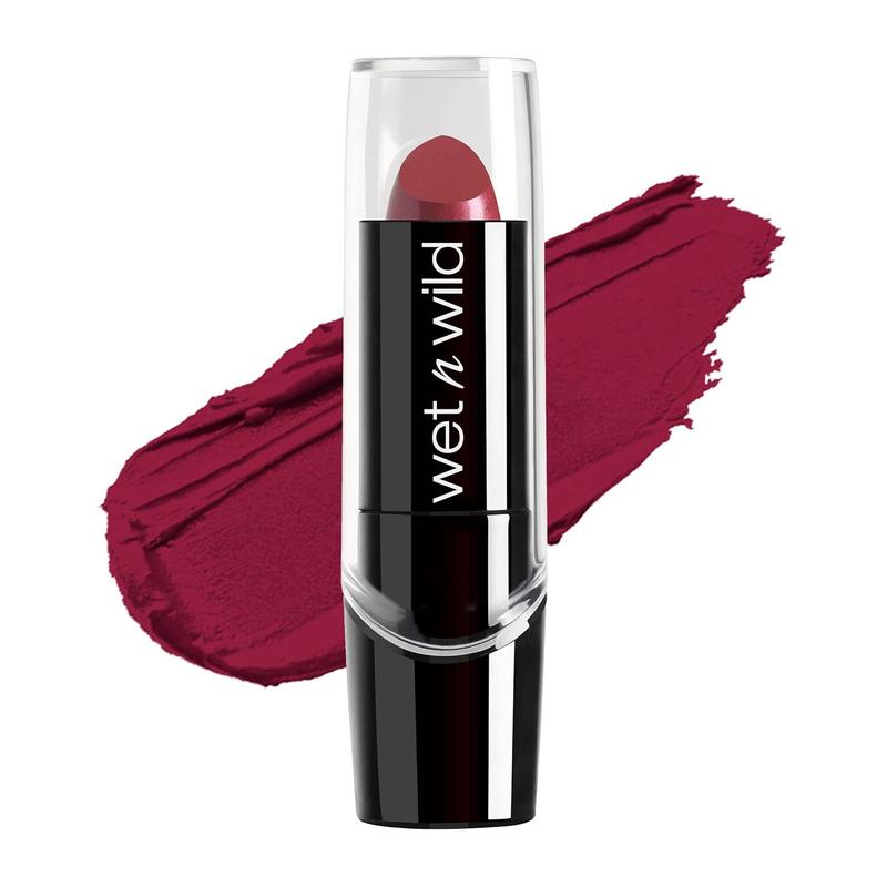 Wet n Wild Silk Finish Lipstick - Hydrating Buildable Lip Color with Vitamins A, E, and Macadamia - Cruelty-Free & Vegan - Gloss, Lipgloss