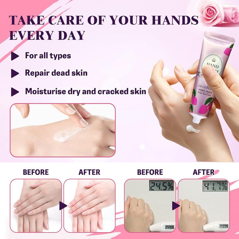 60pcs Moisturizing Hand Cream, 5pcs set Hand Skin Soothing Hand Oil, Cracks Caring Hand Cream, Hand Care Product for Women & Men