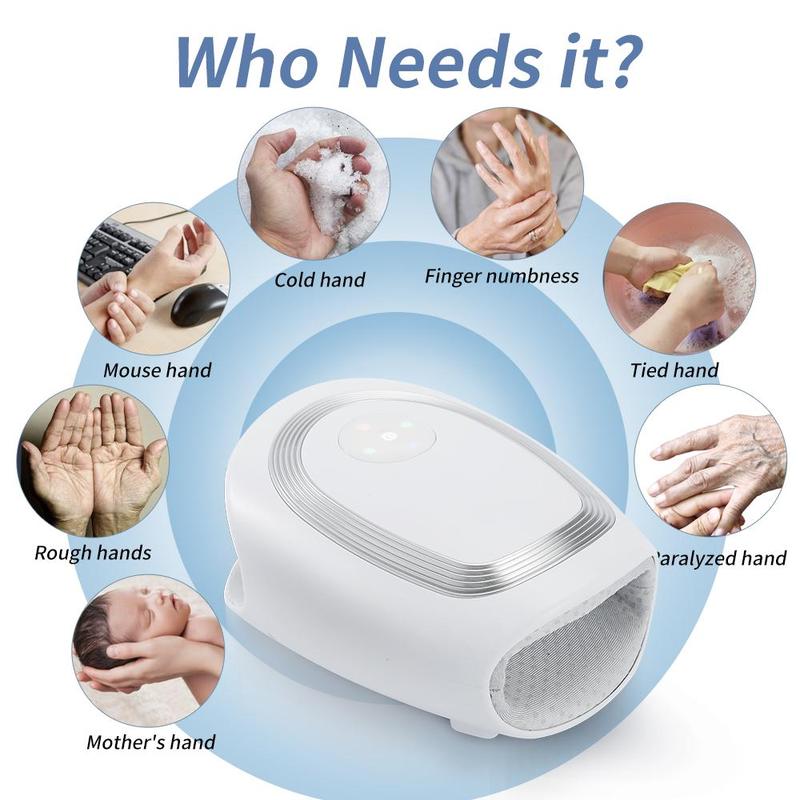 Hand Electric Massager, 1 Box Multifunction Hand Massager Machine, Finger Massage Machine, Hand Finger Massager for Men & Women, Personal Care Appliances for Home & Travel