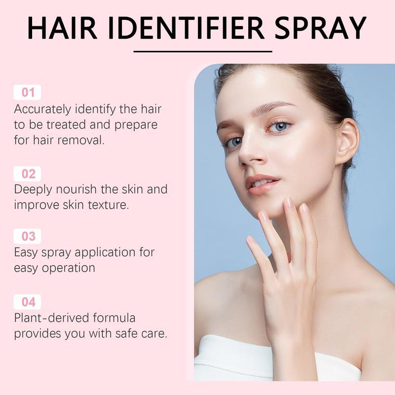 2Pcs Hair Identifier Spray, Dermaplaning Spray, Hair Identifier Spray For Face Shaving, Hair Identifier Spray For Face Dermaplaning, Spray for All Skin And Hair Types.