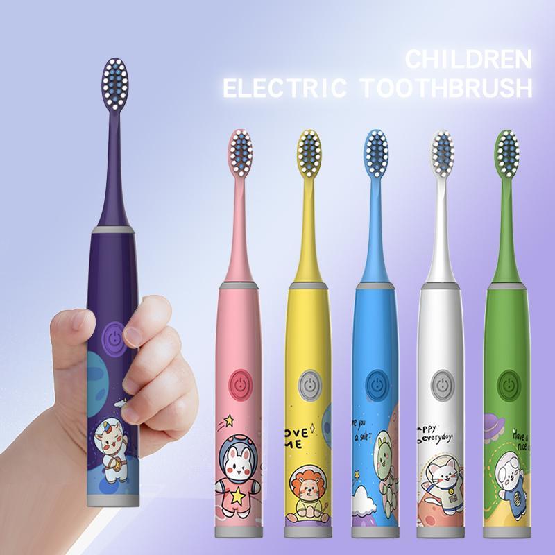 Electric Toothbrush With 5 Counts Brush Heads, Gums Protecting Motor Toothbrush With Soft Bristles, Intelligent Deep Cleaning Toothbrushes